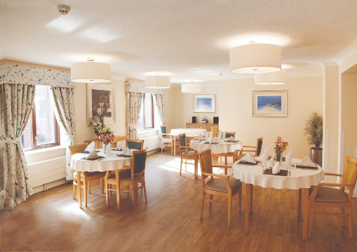 Dining Room of Chandlers Ford Care Home